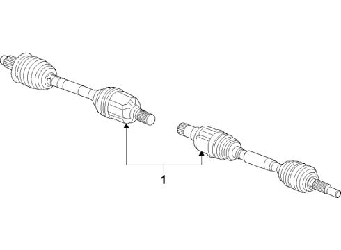 2024 Jeep Compass Output Shaft Seal Diagram for 68617937AA