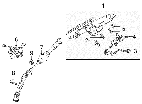 2009 Jeep Commander Lower Shroud, Light Gray Diagram for 1JE44BD1AA