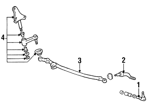 1988 Dodge Raider Steering Gear & Linkage Diagram 2 - Thumbnail