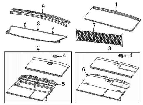2023 Jeep Grand Wagoneer Frame Diagram for 68418188AD