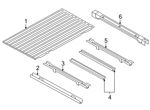 2016 Ram 3500 Floor Pan, Rear Diagram for 68141815AB