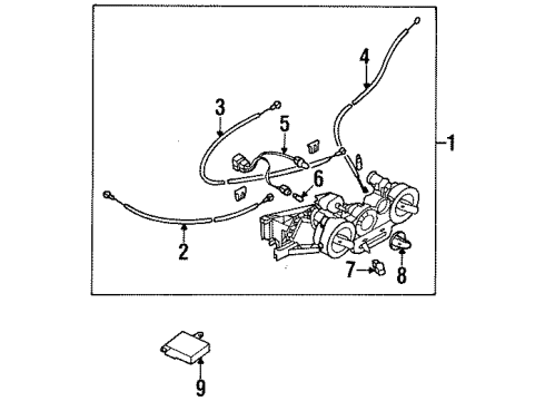 1996 Dodge Avenger A/C & Heater Control Units Diagram
