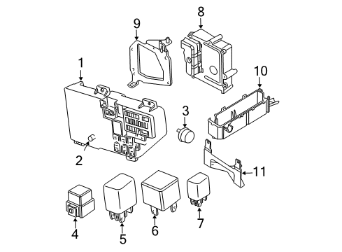 1998 Dodge Intrepid Module Diagram for R4606081AK