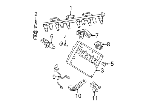 2009 Jeep Commander Ignition Coil Diagram for 68320417AA