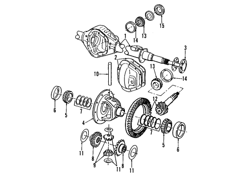 1988 Dodge B150 Axle Shaft, Rear Passenger Side Diagram for 52067540