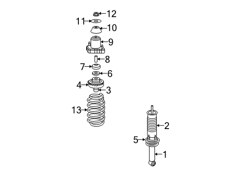 2014 Dodge Avenger Upper Bushing Diagram for 5085405AC