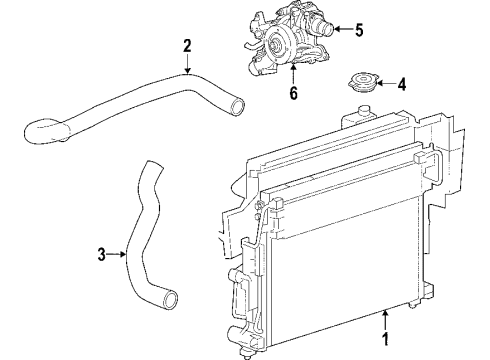2006 Jeep Commander Radiator & Components Diagram 5 - Thumbnail