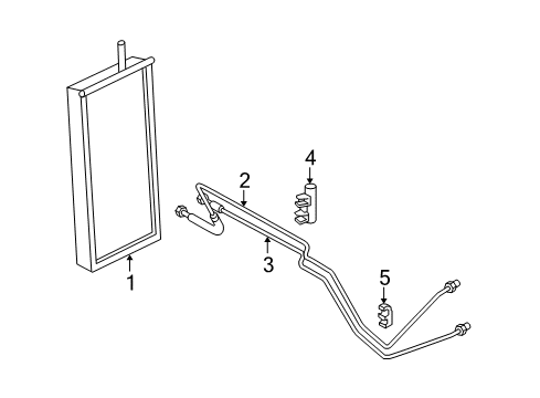 2009 Dodge Durango Oil Cooler Tube Diagram for 55056536AB