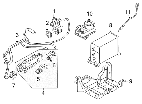 EGR Valve Diagram for MD155224