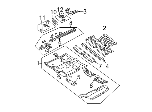 2003 Chrysler 300M Floor Diagram