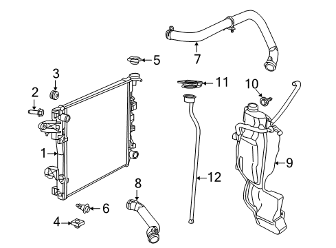 2014 Ram 1500 Upper Hose Diagram for 52014981AB