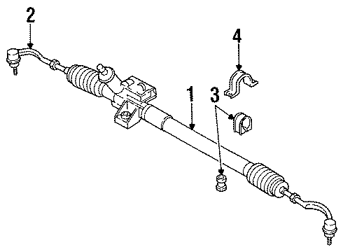 1998 Chrysler Cirrus Steering Gear Diagram for 4886335AA