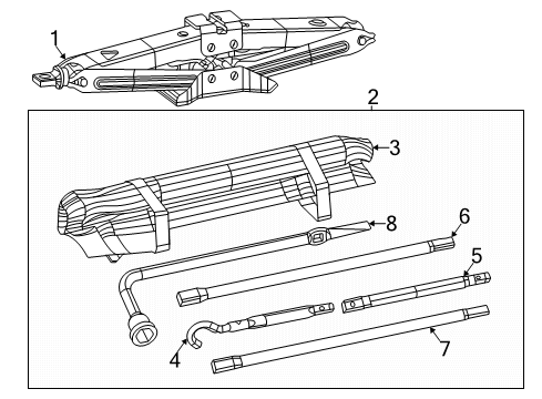 2020 Ram 1500 Extension Rod Diagram for 52014437AA
