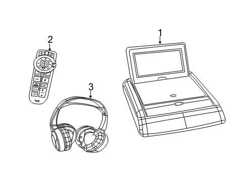2013 Dodge Durango Entertainment System Components Diagram