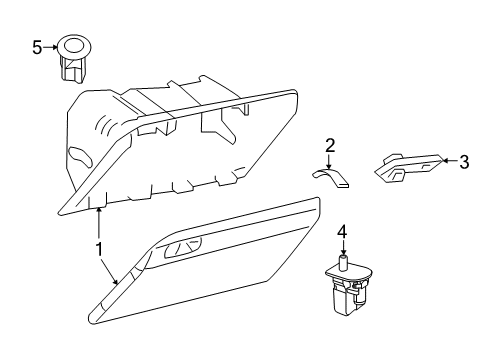 2011 Dodge Charger Striker, Front Diagram for 68110650AA
