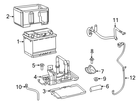 2017 Jeep Renegade Battery Diagram for BA47F650AB