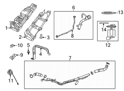 2025 Jeep Wrangler MODULE KI-FUEL PUMP/LEVEL UNIT Diagram for 68723024AA