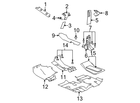 2014 Jeep Wrangler Lower Insulator Nut Diagram for 6508009AA