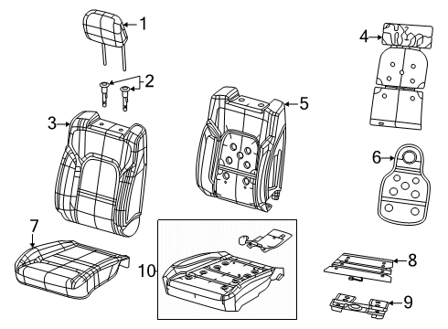 2025 Ram 1500 MODULE-OCCUPANT CLASSIFICATION Diagram for 68676799AA