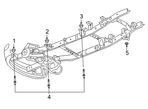 2020 Ram 3500 Cushion, Rear Diagram for 68402173AE