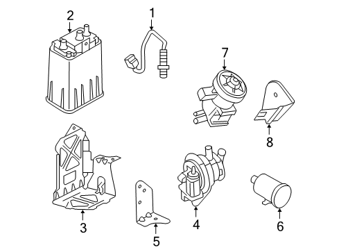 2006 Chrysler PT Cruiser Pump Bracket Diagram for 5278814AD