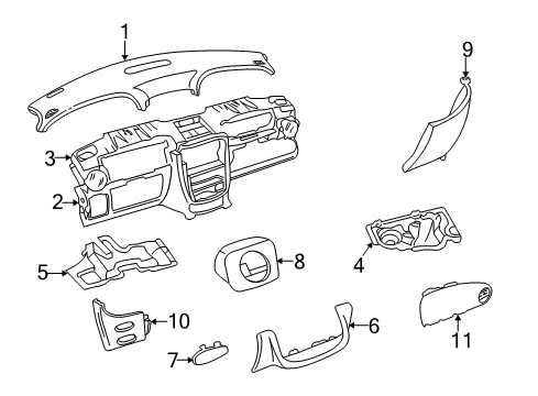2002 Chrysler PT Cruiser Lower Cover Diagram for UD23MF1AC