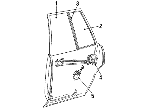 1985 Dodge Aries Rear Door Diagram
