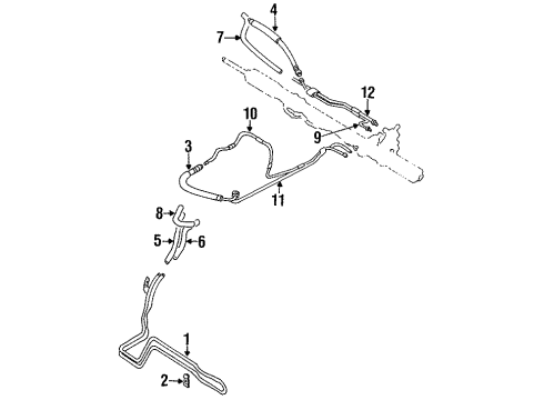 1998 Chrysler Sebring Hoses & Lines Diagram