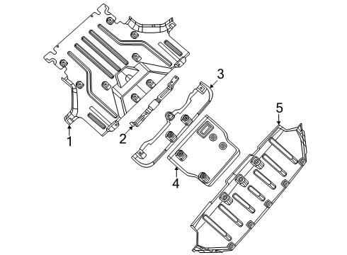 2024 Dodge Charger Daytona Under Cover & Splash Shields Diagram