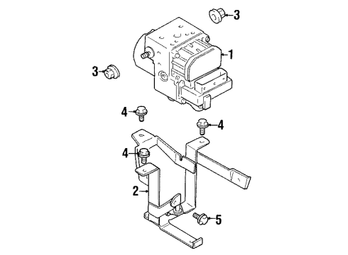 2000 Dodge Avenger ABS Components Diagram