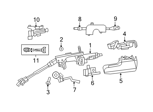2008 Dodge Avenger Hazard Switch Diagram for 4602821AD
