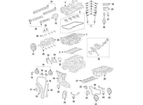2022 Jeep Cherokee Long Block Diagram for 68545286AA