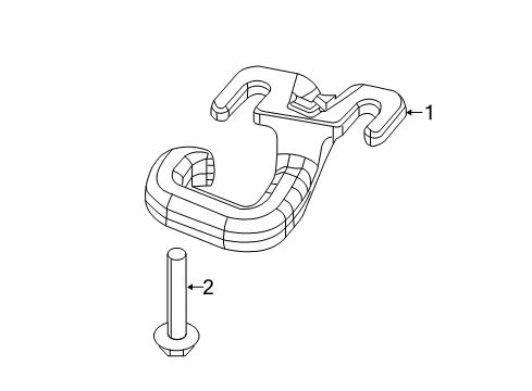 2018 Jeep Cherokee Exterior Trim - Front Bumper Diagram