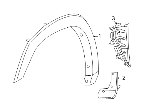 2025 Ram 1500 Fender & Components Diagram