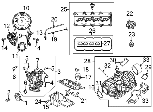 2009 Dodge Ram 2500 Air Filter Diagram for 68517554AA