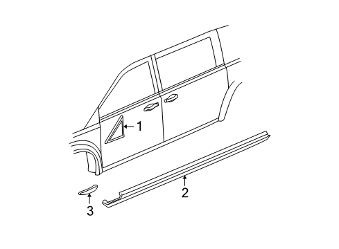 2014 Ram C/V End Cap, Front Driver Side Diagram for 68069673AB