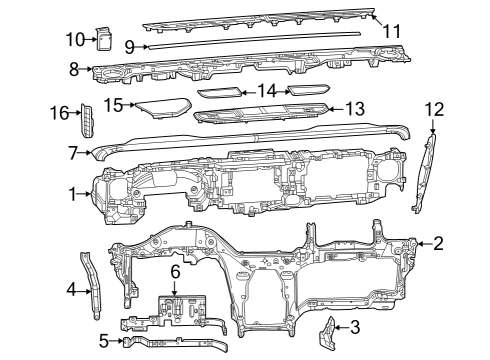 2025 Jeep Wrangler Tray Diagram for 7KT91TX7AC