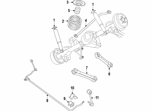 2014 Jeep Wrangler Stabilizer Bar Bushing, Rear Diagram for 52060012AC