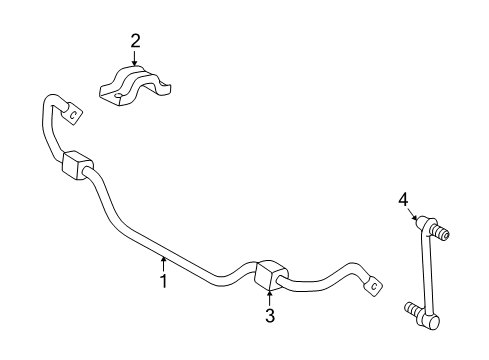 2003 Chrysler Concorde Stabilizer Bar Bushing, Front Diagram for 4772541AB