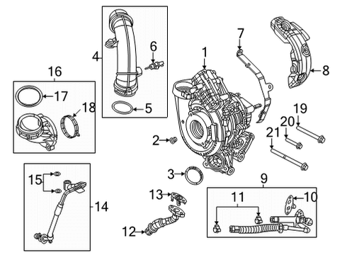 2021 Jeep Wrangler EGR Vacuum Control Diagram for 68490114AA