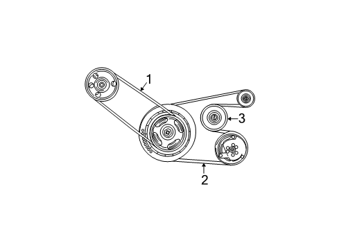 2001 Chrysler Voyager Belts & Pulleys Diagram