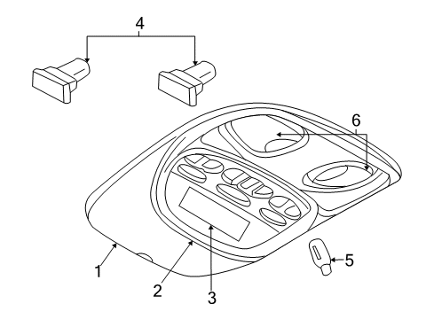 2009 Dodge Durango Bezel Diagram for ZT611D1AA