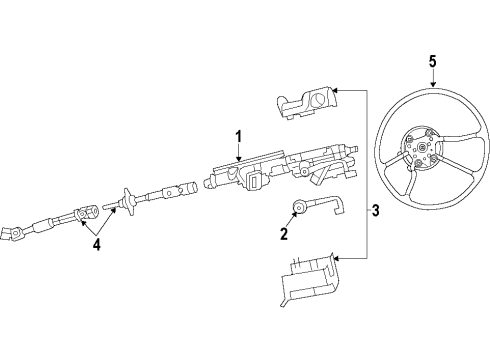 2011 Jeep Wrangler Steering Wheel Diagram for 1TT66DX9AE