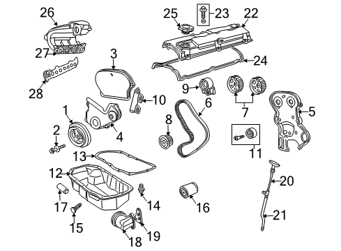 2006 Chrysler PT Cruiser Oil Filter Adapter Diagram for 4777998AD