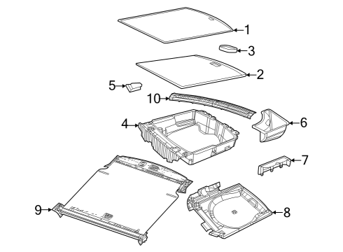 2024 Jeep Grand Cherokee Storage Box Door Diagram for 6ML84TX7AE