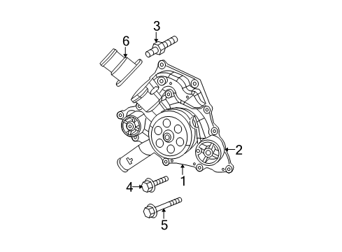 2010 Jeep Commander Water Pump Diagram 2 - Thumbnail