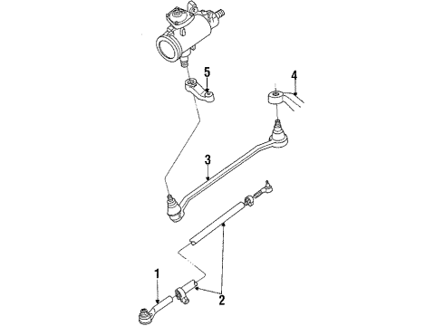 1985 Dodge D350 Tie Rod End Diagram for 4026832
