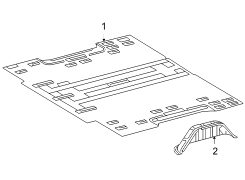 2003 Dodge Sprinter 3500 Rear Floor Pan Diagram for 5121476AA