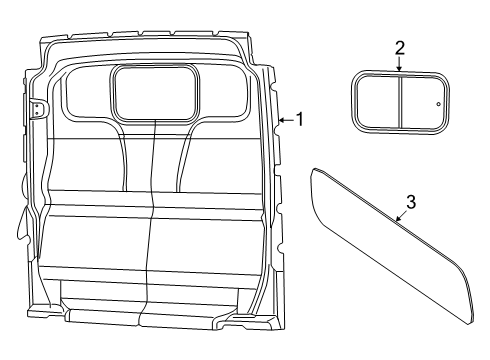 2025 Ram ProMaster EV Partition Panel Diagram