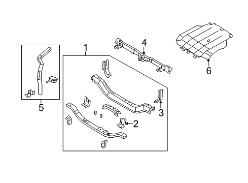 2010 Dodge Caliber Side Rail Extension Diagram for 5183756AD
